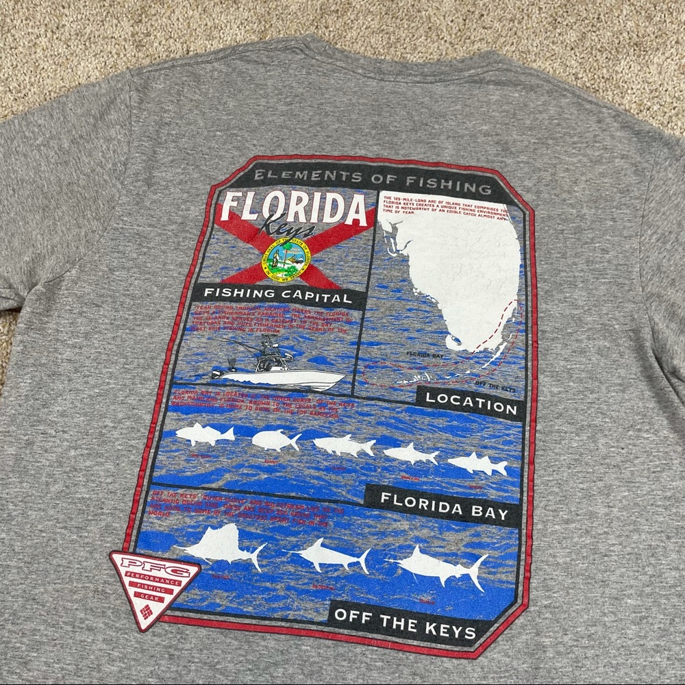 Columbia PFG Florida Keys Fishing Capital T-shirt